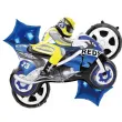 zestaw balonow foliowych motocykl scigacz jix 5 szt