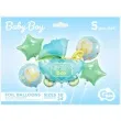 zestaw balonow its a boy baby boy wozek niebieski godan 5 szt shp
