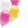zestaw balonow roczek dziewczynki rozowy partydeco 9 szt