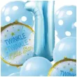 zestaw balonow roczek w koronie twinkle twinkle little star blekitny jix 9 szt