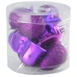 zestaw bombek swiateczny mix 12 fioletowy arpex