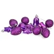 zestaw bombek swiateczny mix 12 fioletowy arpex