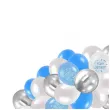 zestaw dekoracji happy birthday balony topper niebieski arpex 53 elementy