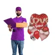 zestaw dekoracji na walentynki rocznice wesele balony serca 9 elementow