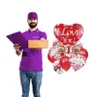 zestaw dekoracji na walentynki rocznice wesele balony serca i misie 9 elementow