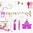 zestaw dekoracji princess party partydeco