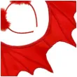 zestaw diablica opaska skrzydla czerwony widmann 2 szt