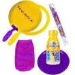 zestaw do baniek mydlanych rakietki obrecze i slomka tuban 250 ml