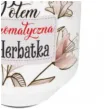 zestaw filizanka z kubkiem najpierw mocna kawa potem aromatyczna herbatka bgtech 2 szt
