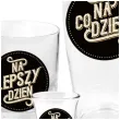 zestaw naczyn 2 szklanki i kieliszek na lepszy na gorszy na kazdy dzien bgtech 3 szt