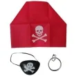 zestaw pirat chusta opaska kolczyk partytino 3 szt
