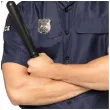 zestaw policjant czapka okulary odznaka palka boland