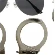 zestaw policjant okulary kajdanki odznaka godan
