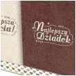 zestaw prezentowy reczniki najlepszy dziadek i babcia bgtech 50 x 100 cm 2 szt