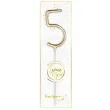 zimne ognie cyfra 5 zlota triplex 17 5 cm
