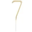 zimne ognie cyfra 7 zlota partypal 16 cm