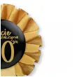zloty kotylion na 90 urodziny zycie zaczyna sie po 90 pin przypinka odznaka glamour